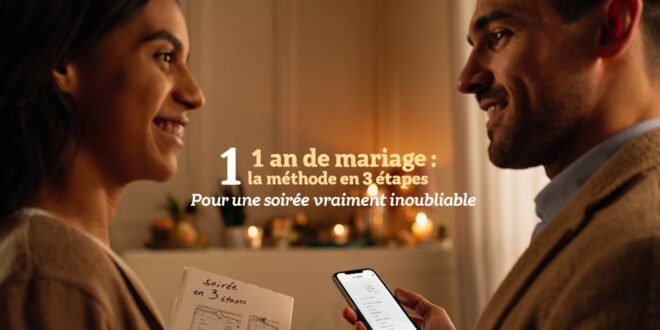 1 an de mariage : la méthode en 3 étapes pour une soirée inoubliable (sans clichés)