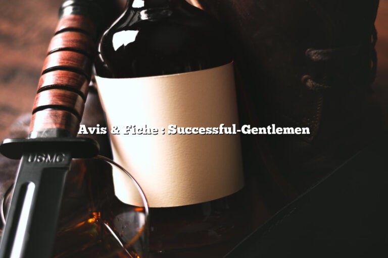Avis & Fiche : Successful-Gentlemen
