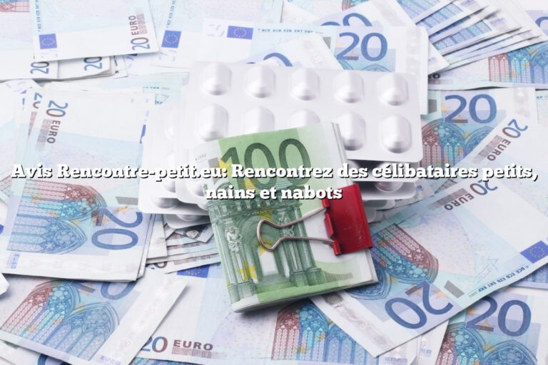 Avis Rencontre-petit.eu: Rencontrez des célibataires petits, nains et nabots