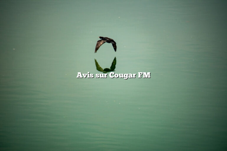Avis sur Cougar FM