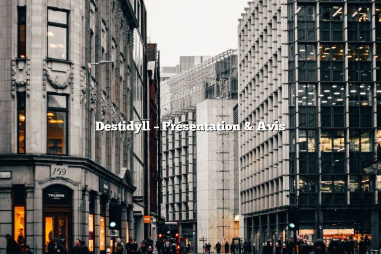 Destidyll – Présentation & Avis