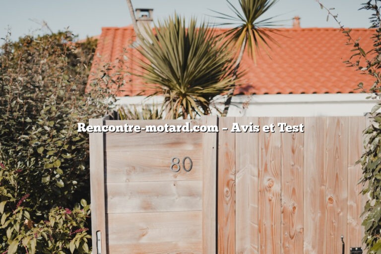 Rencontre-motard.com – Avis et Test