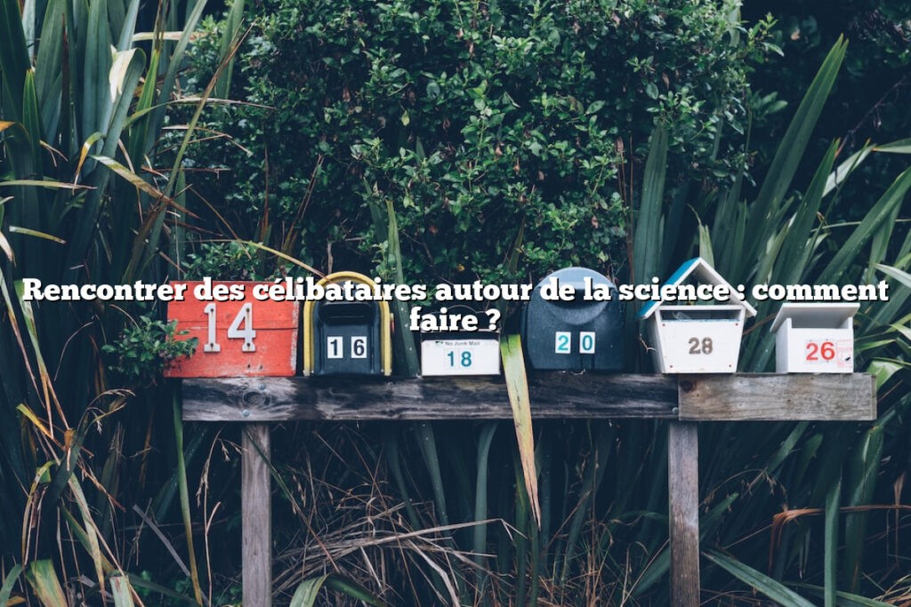 Rencontrer des célibataires autour de la science : comment faire ?